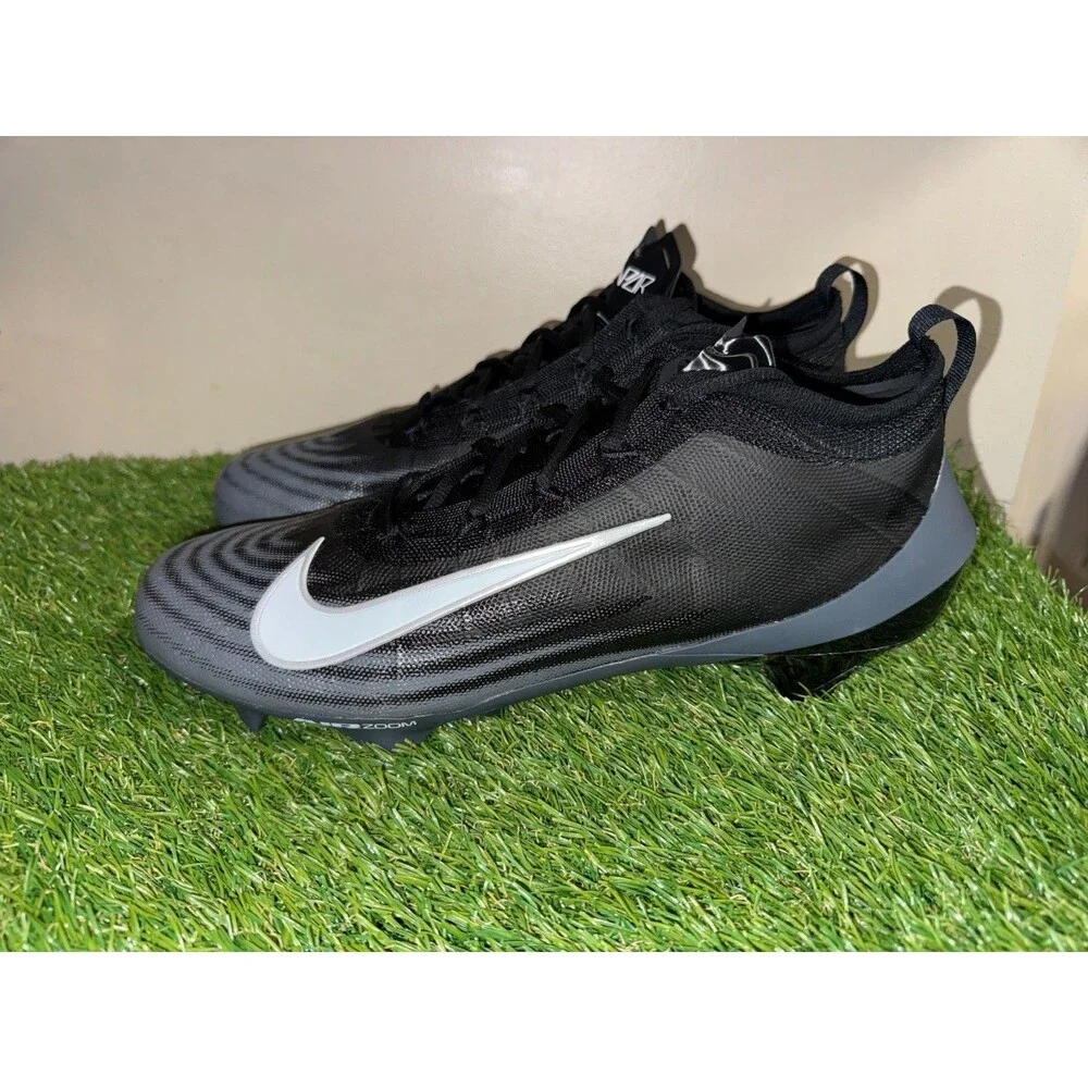 Men's 12 W Nike Zoom Vapor Elite PE Football Cleats Triple Black HV2724-001 NEW
